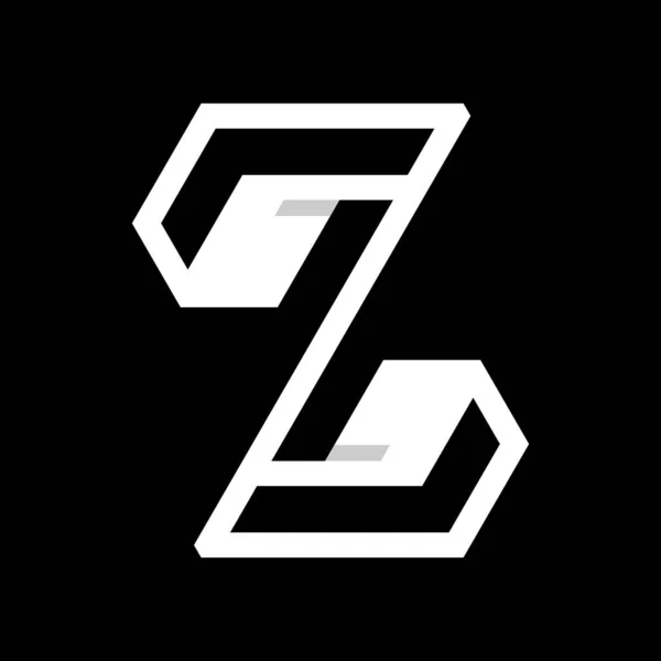 List Geometryczny Projekt Logo — Wektor stockowy