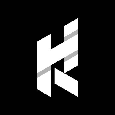 Harf HK Monogram Logo Tasarımı