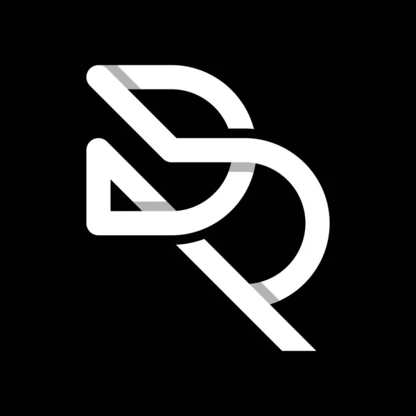 Letter Mono Line Logo Design — Stock Vector
