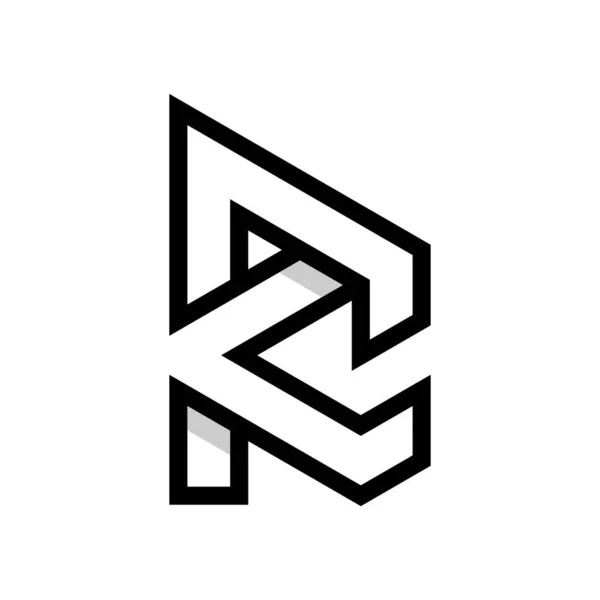 Letter Line Creative Logo Design - Stok Vektor