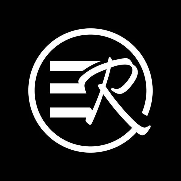 Letra Circle Diseño Logo Negocios — Vector de stock