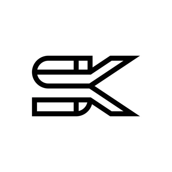 Letter Line Creative Logo Design — Stock Vector