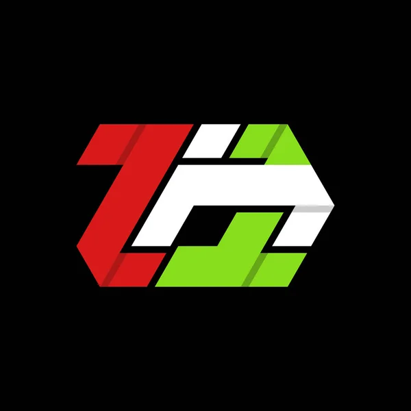 Buchstabe Triple Kreatives Logo Design — Stockvektor
