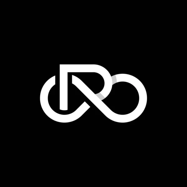 Letra Infinity Line Diseño Logo — Vector de stock