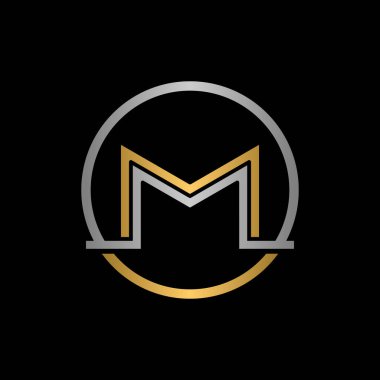 M harfi Modern Lüks Logo Tasarımı