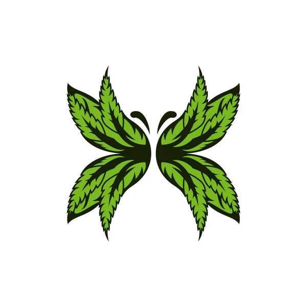 Kelebek Doğası Kenevir Logosu Tasarımı