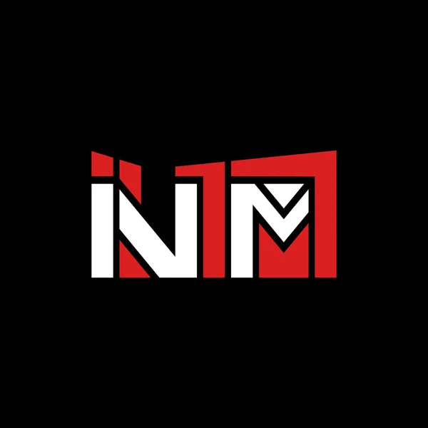 Επιστολή Inm Creative Logo Σχεδιασμός — Διανυσματικό Αρχείο