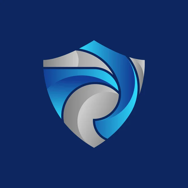 Harf Kalkan Logosu Tasarımı — Stok Vektör