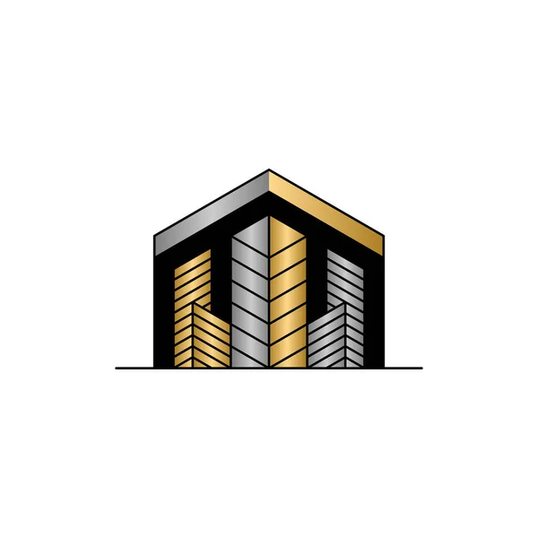 Real Estate Creative Logo Design — Stock vektor