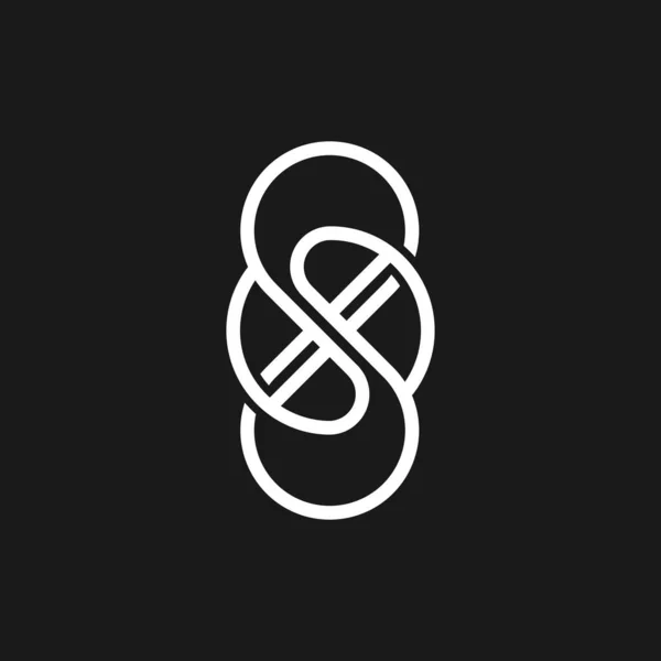 Buchstabe Abstraktes Logo Design — Stockvektor