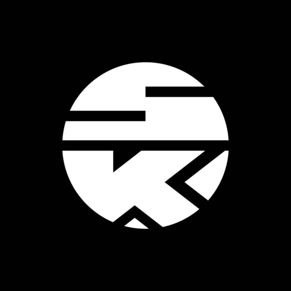 Letter Circle Logo Design — Stockový vektor