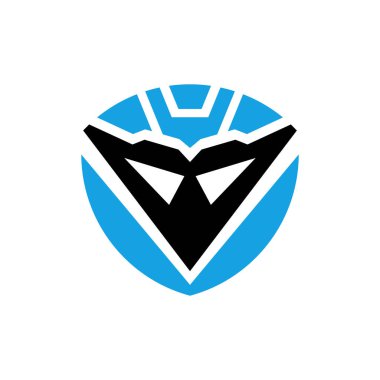 V Harfi Robot Logosu Tasarımı