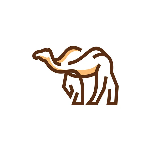 Креативный Дизайн Camel Line — стоковый вектор