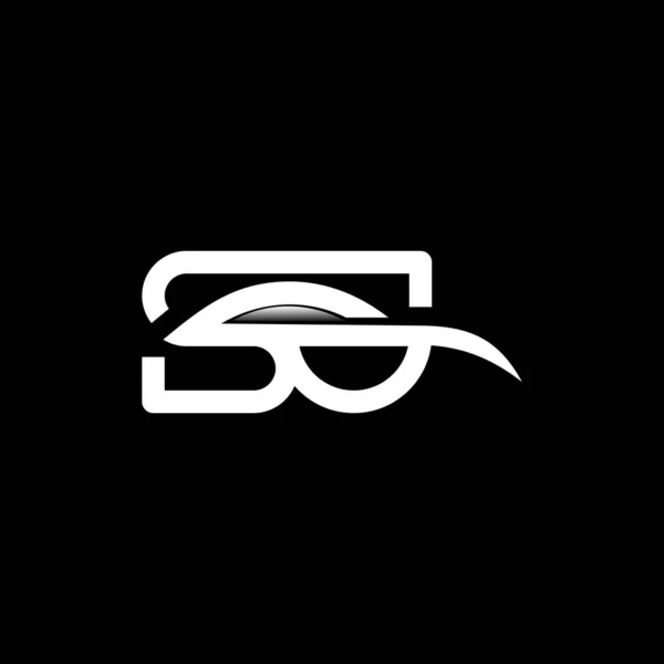 Letra Diseño Del Logotipo Del Coche — Vector de stock