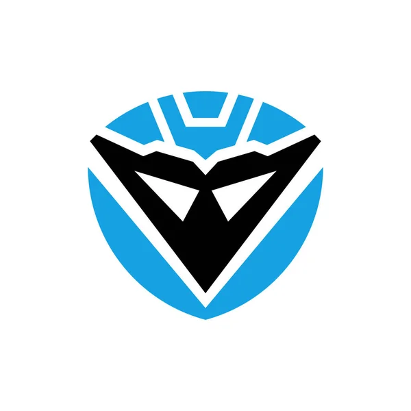 Letter Robot Logo Design — Stok Vektör
