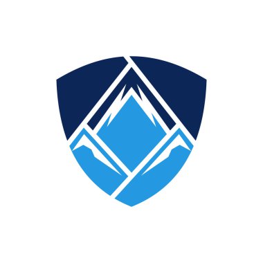 Mountain Secure Vector Logo Design