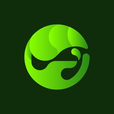 El Yaprağı Geometrik Logo Tasarımı