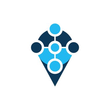 Pin Konum Teknolojisi Logo Tasarımı