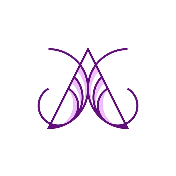 Letter Butterfly Logo Design — Stock Vector