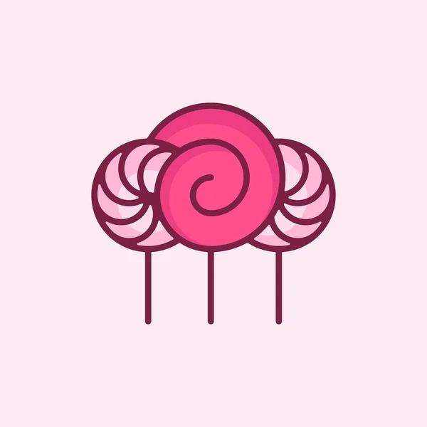 Candy Cloud Creative Logo Design — Vettoriale Stock