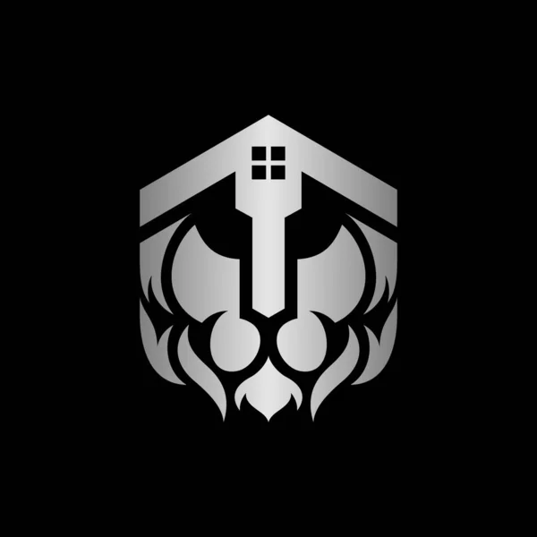 Lion Home Realty Logo Design — стоковый вектор