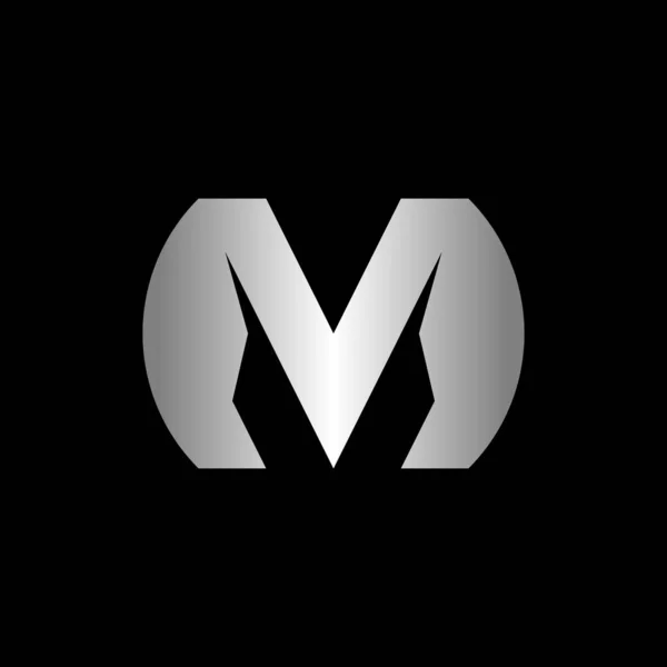 M harfi Geometrik Yaratıcı Logo Tasarımı