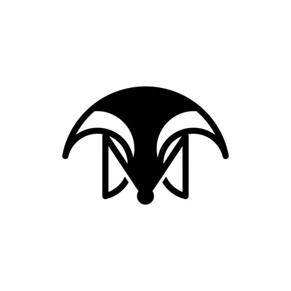 Letter Honey Badger Logo Design — Vetor de Stock