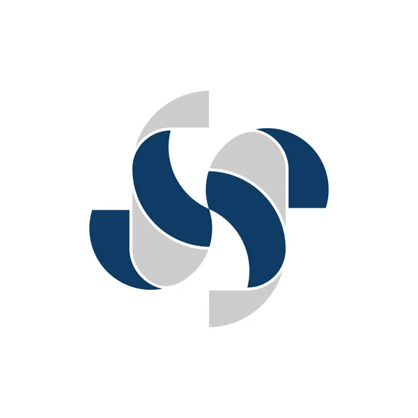 Letter Propeller Logo Design — Stock vektor