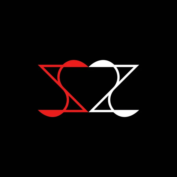 Letter Love Line Logo Design — Wektor stockowy