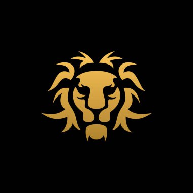 Aslan Altın Renk Logosu Tasarımı