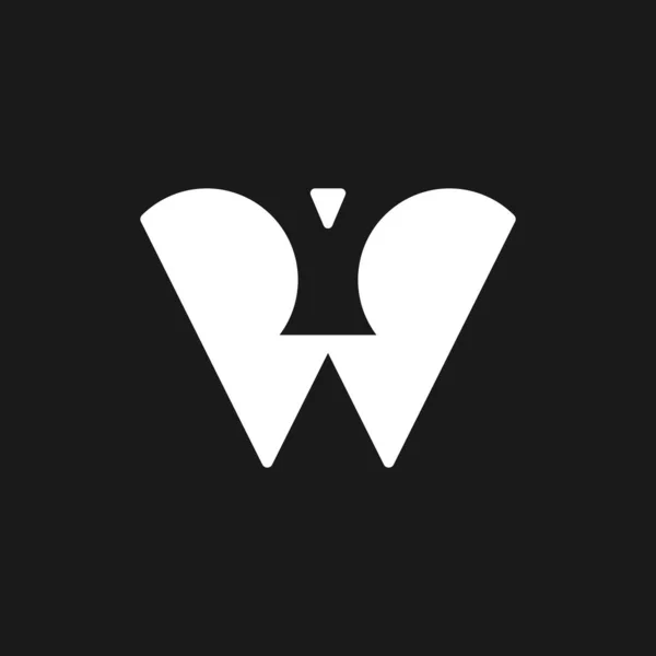 W Harfi Falcon Geometrik Logo Tasarımı