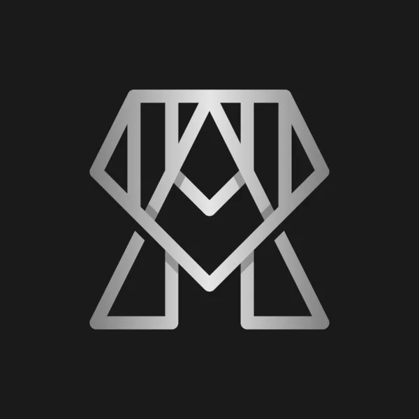 Letter Diamond Logo Design — 图库矢量图片