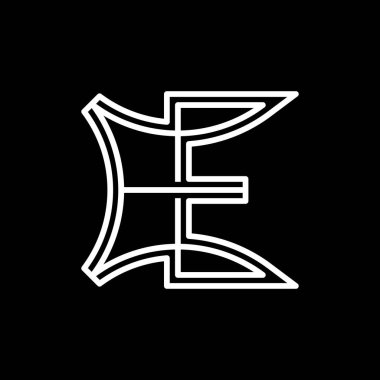 Letter E Line Logo Design
