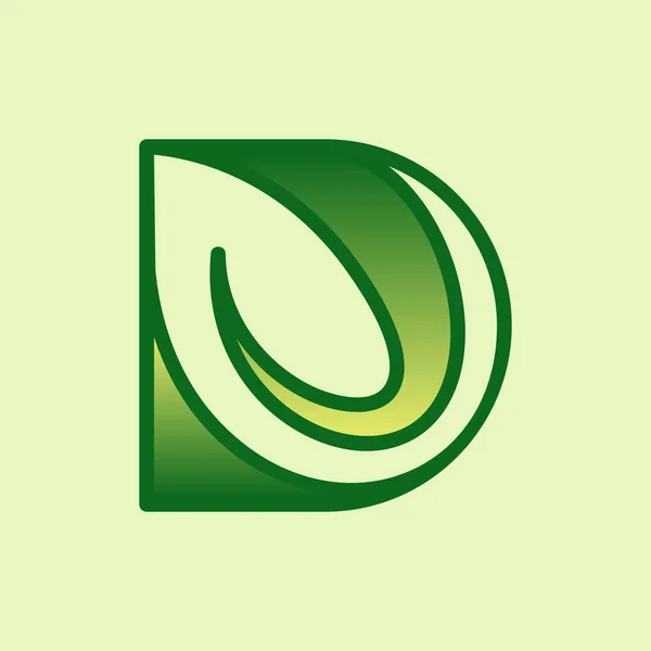 Letter Leaf Creative Logo Design — Image vectorielle