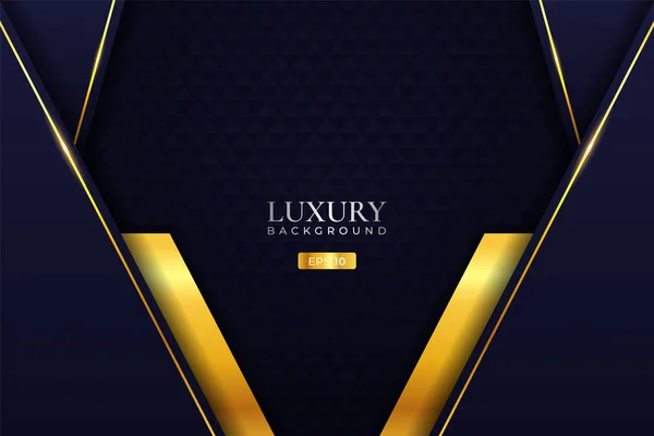 Luxus Hintergrund Moderne Realistische Diagonale Überlappte Goldene Schicht — Stockvektor