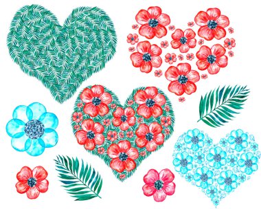 Beyaz arka planda suluboya güzel bir kart. Davetiye kartı, afiş. Tatil geçmişi. Tatil kartı tasarımı. Tatil çiçeği dekoru. Bahar düğün davetiyesi.