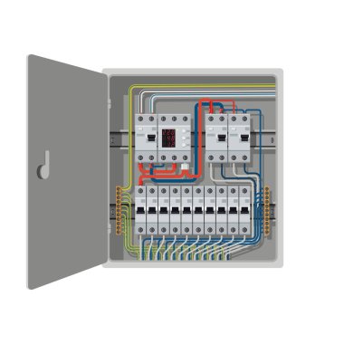 Elektrik kontrol kutusunda şalter var..