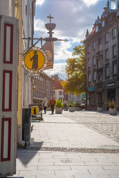 Rue Kullaseppa Dans Vieille Ville Tallinn Par Une Journée Ensoleillée — Photo
