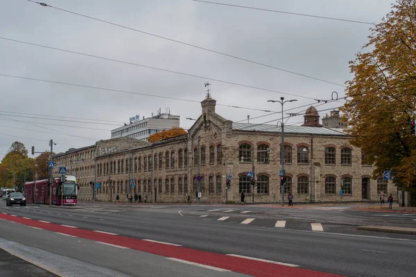 Vineeri街的前A Luther Plywood和家具厂工业大楼 塔林市中心 爱沙尼亚语 凯斯克林语 — 图库照片