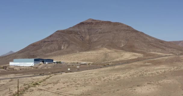 Beau Paysage Naturel Zone Désertique Sèche Sur Île Fuerteventura Grandes — Video