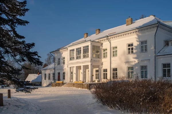 Beautiful Historical Building Kohila Manor School Estonian Kohila Misakool Sunny — Stock Photo, Image