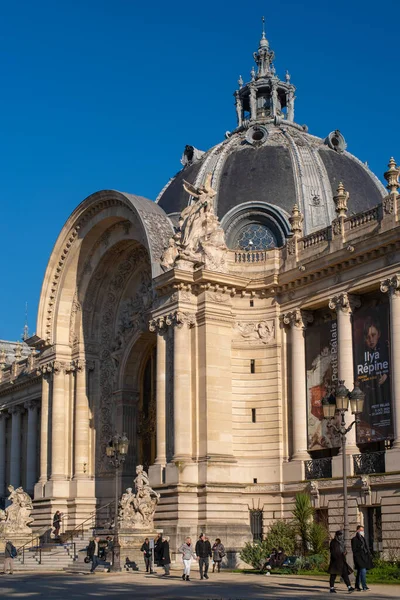 Edifício Histórico Petit Palais Dia Ensolarado Inverno — Fotografia de Stock