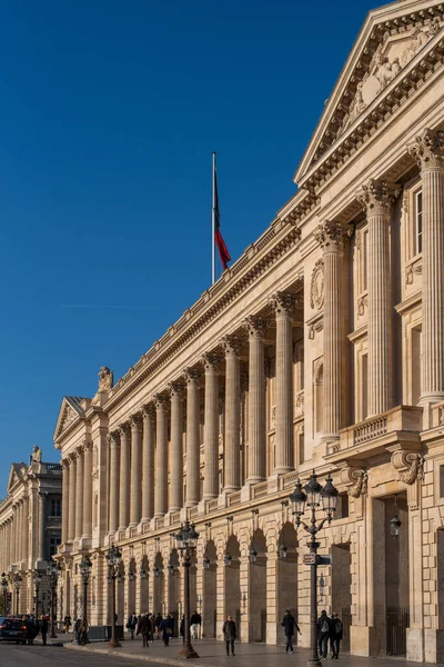 Чудова Історична Будівля Готелю Морський Центрі Парижа Сонячний Зимовий День — стокове фото