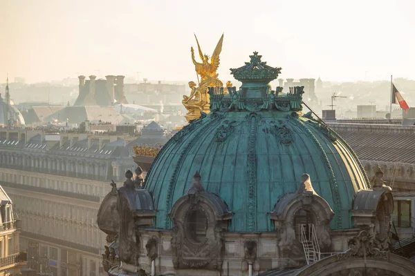 Palais Opera Garnier National Academy Music Inglês Detalhe Fachada Edifício — Fotografia de Stock