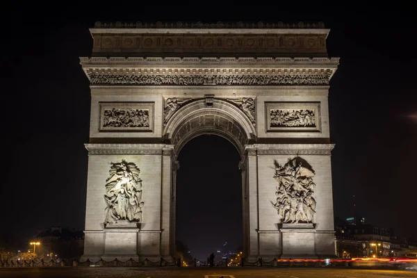 Arco Del Triunfo Arco Del Triunfo Por Noche —  Fotos de Stock