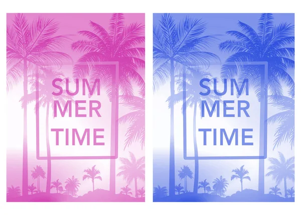 Sommerbild Blauer Und Rosa Farbe — Stockfoto