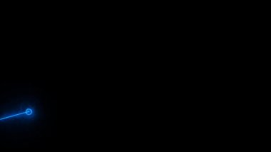 Parlak Mavi Yükselen Hisse Tabloları Grafik Canlandırması, İlerleme Gösterimi 4K