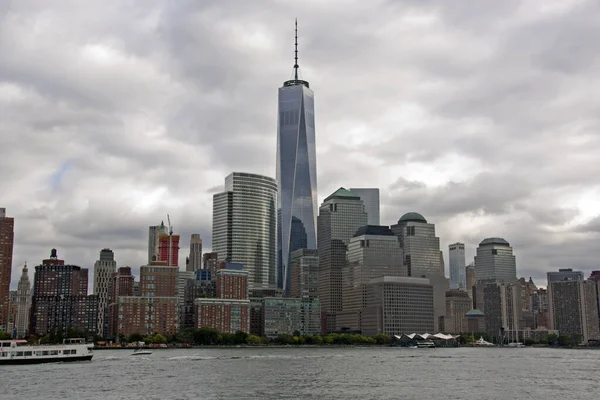 Vista Los Edificios Zona Financiera Manhattan Ciudad Nueva York Desde — Photo