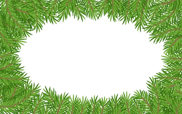 Рождество настоящее хвойное елка сосновый фон — стоковый вектор