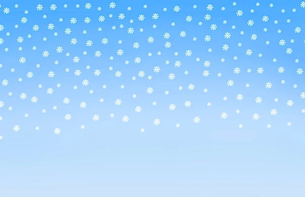 Winter Background Snowflakes Light Blue Color — Stock Photo, Image